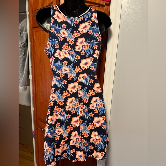 Victoria’s Secret PINK Skater Dress Tropical Print. Sz L. - Picture 3 of 5